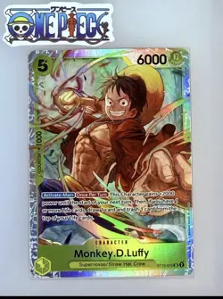 One Piece Card Game🏴‍☠COLOR: YELLOW ST13-015 MONKEY.D.LUFFY SR FOIL NM TCG ENG - Image 1