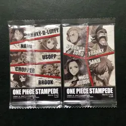 S5263 Straw Hat Crew No.21 & 22 Japanese One Piece Wafer Card Sealed Luffy - Image 2