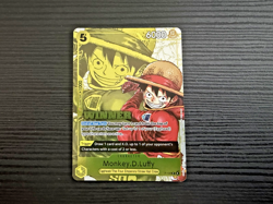 Bandai One Piece CCG Winner Monkey.D.Luffy Character Card P-106 Egghead promo - Image 2