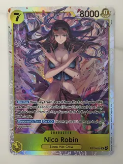 One Piece TCG Heroines Edition Nico Robin SR Foil EB03-055 English - Image 1