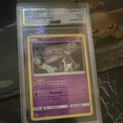 Pokemon 2019 Mewtwo Holo Rare Unbroken Bonds #75 AGS 10 Graded Card - Image 1