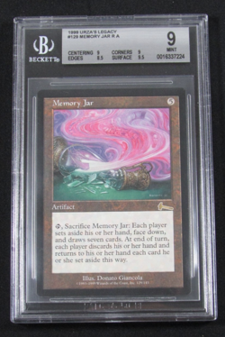 MTG 1999 URZA'S LEGACY MEMORY JAR BGS 9 MINT RARE CARD 9/9/8.5/9.5 - Image 1