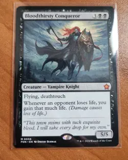 Magic MTG Bloodthirsty Conqueror FDN 0058 Regular Mythic - NM condition - Image 1