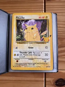 Pokemon TCG 25th Anniversary Celebrations Jumbo Card Binder W/13 Cards #ML - Image 2