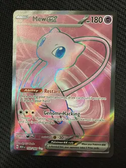 Pokemon TCG Mew EX 193/165 Scarlet & Violet Holo Card - Image 1