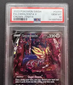 *PSA 10* Zamazenta V GG54/GG70 - Crown Zenith Galarian Gallery - Gem Mint Card - Image 2