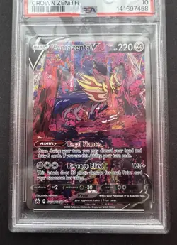 *PSA 10* Zamazenta V GG54/GG70 - Crown Zenith Galarian Gallery - Gem Mint Card - Image 3