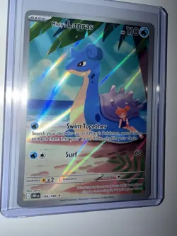 Misty's Lapras - Illustration Rare 194/182 Pokemon Destined Rivals Holo Card NM - Image 1