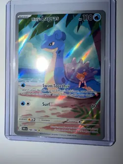Misty's Lapras - Illustration Rare 194/182 Pokemon Destined Rivals Holo Card NM - Image 2