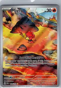 Magby 186/182 SV04: Paradox Rift - Pokemon Card - NM - Image 1