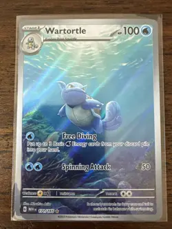 Pokemon TCG Wartortle Scarlet & Violet 151 Card Holo IR 171/165 - Image 1
