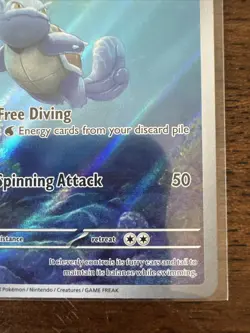 Pokemon TCG Wartortle Scarlet & Violet 151 Card Holo IR 171/165 - Image 4