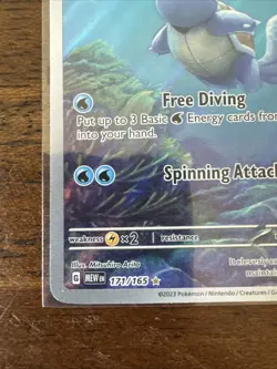 Pokemon TCG Wartortle Scarlet & Violet 151 Card Holo IR 171/165 - Image 5