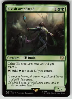 Elvish Archdruid Commander: The Lord of the Rings 237 MTG NM - Image 1