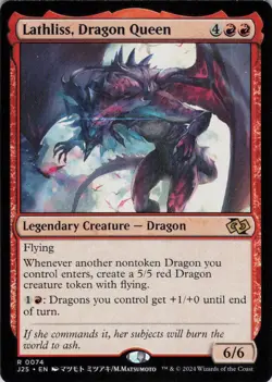 Lathliss, Dragon Queen (Anime) - Foundations Jumpstart - 74 - NM - Image 1