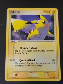 Pokemon Card Pikachu 78/110 Ex Holon Phantoms - Image 1