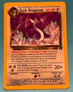 2000 Pokemon Team Rocket - 1st Edition - Dark Dragonair 33/82 - Ungraded - Image 1