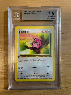 Pokemon TCG Jigglypuff 1st edition jungle 1999 BGS 7.5 WOTC Vintage - Image 1