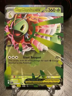 Mega Meganium ex 010/217 Double Rare ME: Ascended Heroes Pokemon NM - Image 1