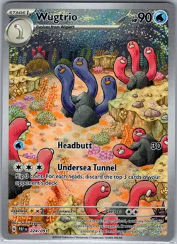 Wugtrio 224/091 SV: Paldean Fates - Pokemon Card - NM - Image 1
