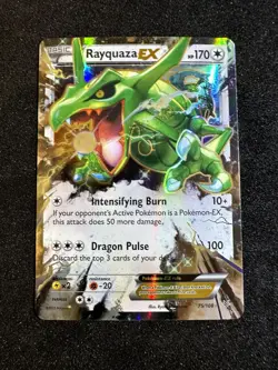 Rayquaza EX 75/108 Holo EX Rare Roaring Skies Pokemon NM - Image 1