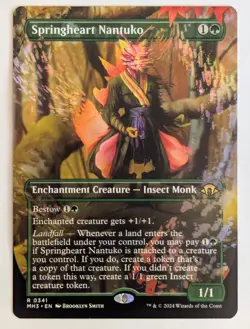 Springheart Nantuko (Borderless) Modern Horizons 3 Regular, NM - MTG - Image 1