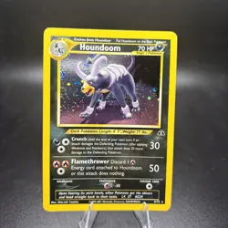 Houndoom 4/75 Neo Discovery 2001 Rare Holo Pokemon TCG Yoshida NM/LP -j - Image 1