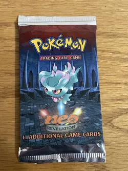 Pokemon; Neo Revelation, Booster Pack - Misdreavus Art - Factory Sealed, English - Image 2