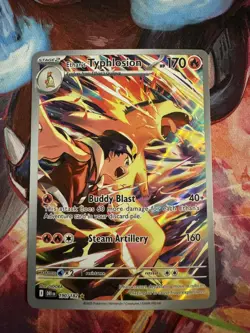 Ethan's Typhlosion 190/182 Illustration Rare SV Destined Rivals- Pokemon TCG NM - Image 1