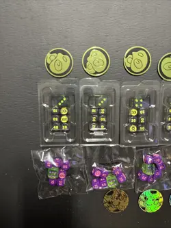 11 Sets Of Pokemon Ascended Heroes ETB/Perfect Order Coins & Dice - Image 2