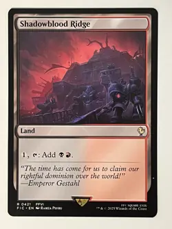 Shadowblood Ridge Commander: Final Fantasy Non-Foil Regular MTG - Image 1
