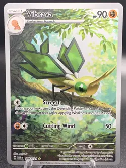 Pokemon Vibrava 206/191 IR Illustration Rare Surging Sparks SV08 English NM - Image 1