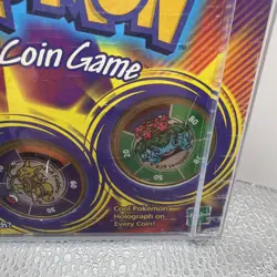 1999 Pokemon Battling Coin Game- In Case Venosaur Kadabra Krabby - Image 2