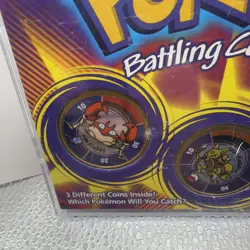 1999 Pokemon Battling Coin Game- In Case Venosaur Kadabra Krabby - Image 4