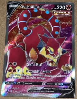 Volcanion V 162/198 SWSH06: Chilling Reign Pokemon TCG NM/M - Image 1