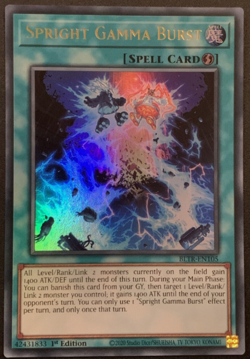 Yugioh! - Spright Gamma Burst - BLTR-EN105 - Ultra Rare - 1st Ed - NM/M - Image 1