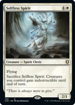 Selfless Spirit - Commander Legends: Battle for Baldur's Gate - 706 - MTG - Rare - Image 1