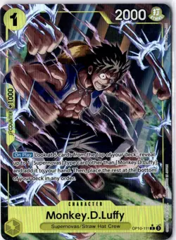 Bandai One Piece CCG Monkey.D.Luffy OP10-111 Alt Art - Image 1