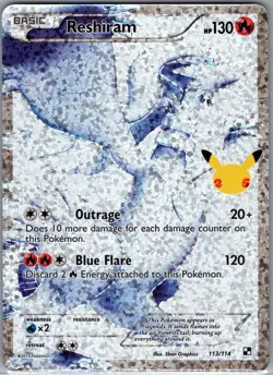 Reshiram 113/114 Celebrations: Classic Collection - Pokemon Card - NM - Image 1