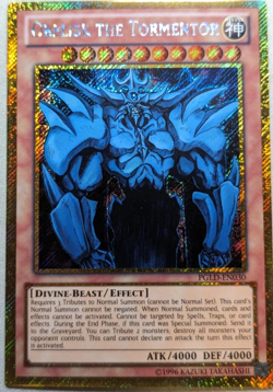 Obelisk The Tormentor PGLD-EN030 Unlimited Gold Secret Rare Yu-Gi-Oh TCG Card - Image 1