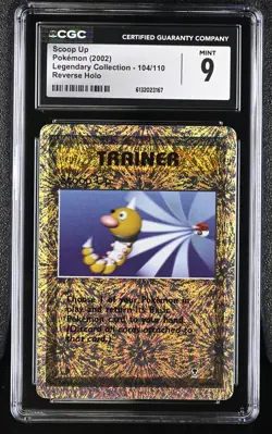 CGC 9 MINT Scoop Up 104/110 Legendary Collection Reverse Holo Pokemon Card - Image 1