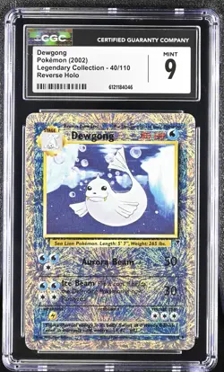 CGC 9 MINT Dewgong 2002 Legendary (Collection) 40/110 Reverse Holo Pokemon Card - Image 1