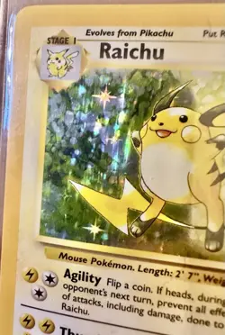 Raichu Holo - 014/102 Base Set Pokemon Card - WotC Vintage - Image 2