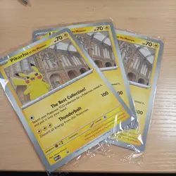 Pikachu At The Museum, Pokemon X Natural History Museum Jumbo Promo Pokemon Card - Image 1
