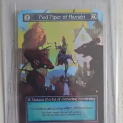 Sorcery TCG Pied Piper of Hameln Foil Alternative Art Unique Mortal Card - Image 1