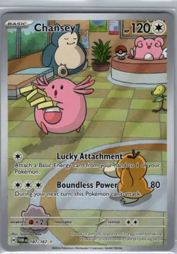Chansey 187/167 SV06: Twilight Masquerade - Pokemon Card - NM - Image 1