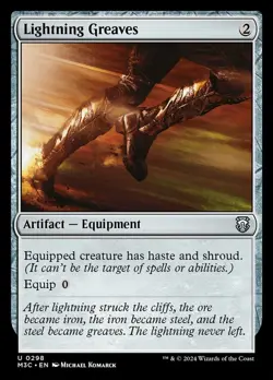 Lightning Greaves Light Play, English Magic the Gathering MTG Commander: Modern - Image 1