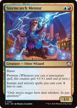 NM Stormcatch Mentor, MTG, Strixhaven Commander, Magic the Gathering, 331 - Image 1