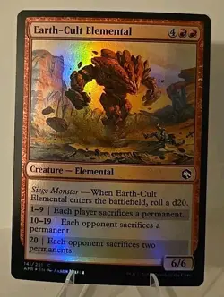 Earth-Cult Elemental MTG Adventures in the Forgotten Realms Foil - Image 1