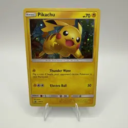 Pikachu SM76 Black Star Promo Shining Legends Holo Pokemon Card 2017 - LP - Image 1